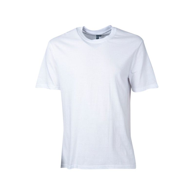 Polera Polo Tubular Hombre M/C Blanco-0
