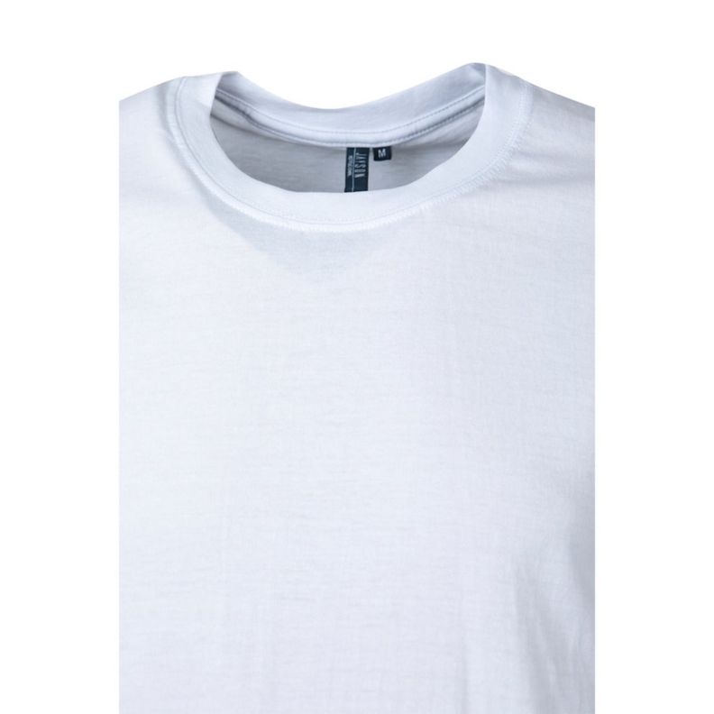 Polera Polo Tubular Hombre M/C Blanco-1