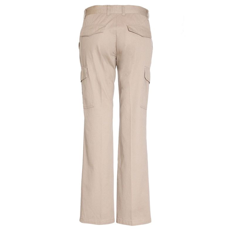 Pantalón Cargo Gabardina Mujer Beige-2
