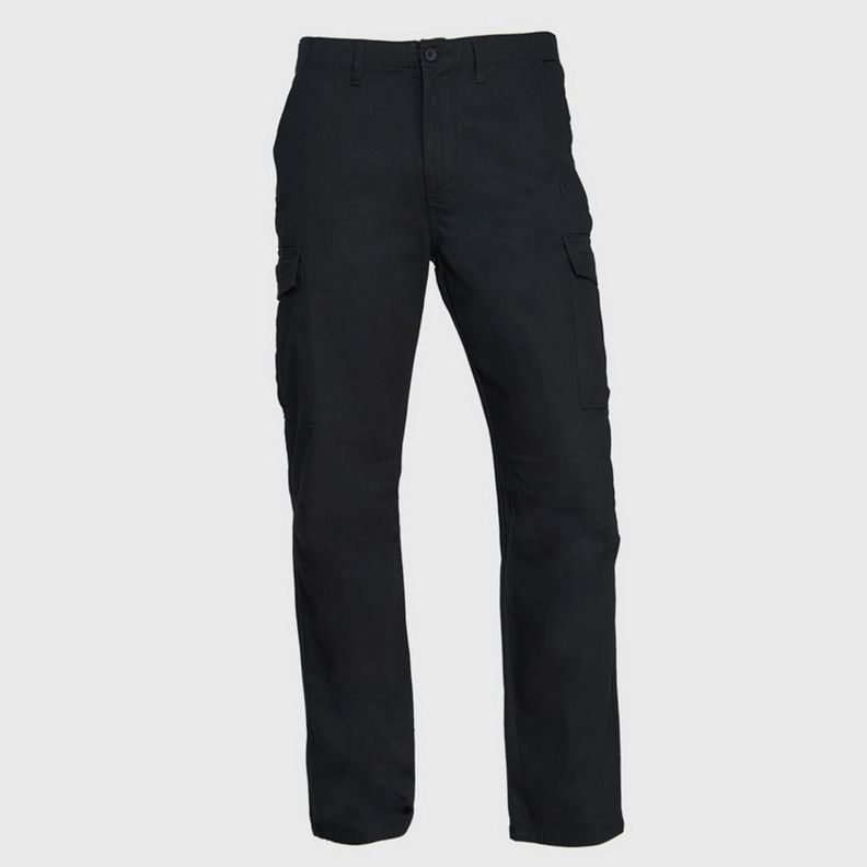 Pantalón Cargo Gabardina Hombre Negro-1