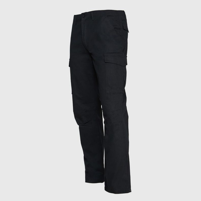 Pantalón Cargo Gabardina Hombre Negro-2
