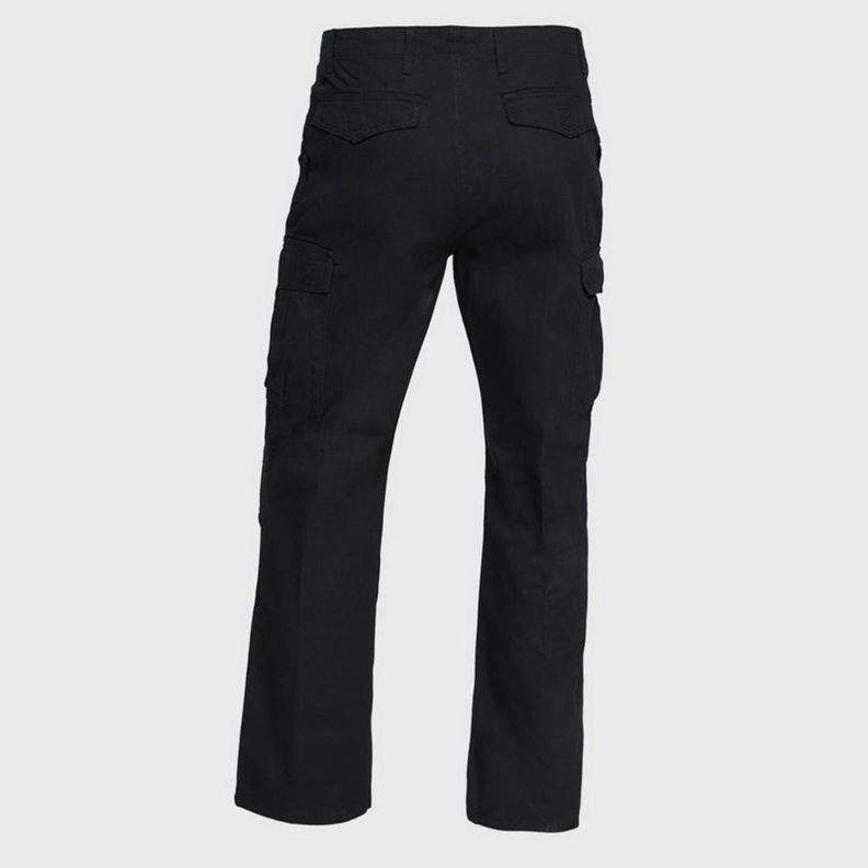 Pantalón Cargo Gabardina Hombre Negro-3