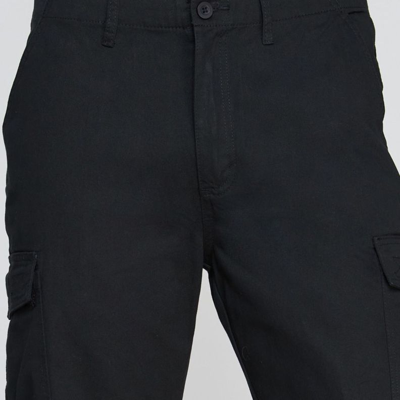 Pantalón Cargo Gabardina Hombre Negro-4