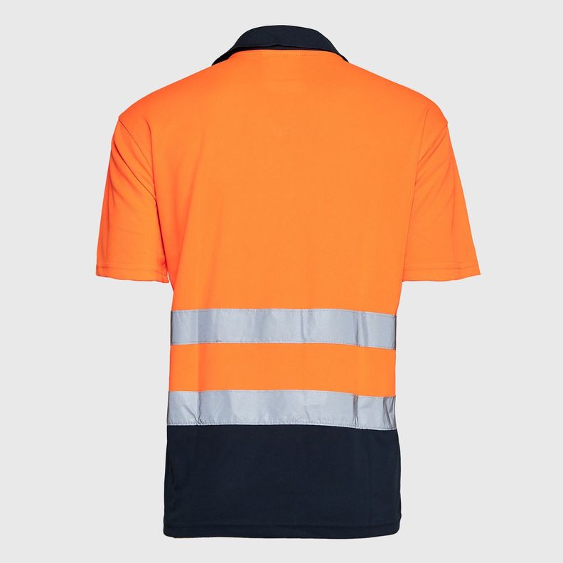 Polera Alta Visibilidad MC Cuello Camisero Naranja AV-2
