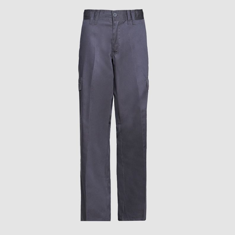Pantalón Cargo Gabardina T/C Mujer Gris-0