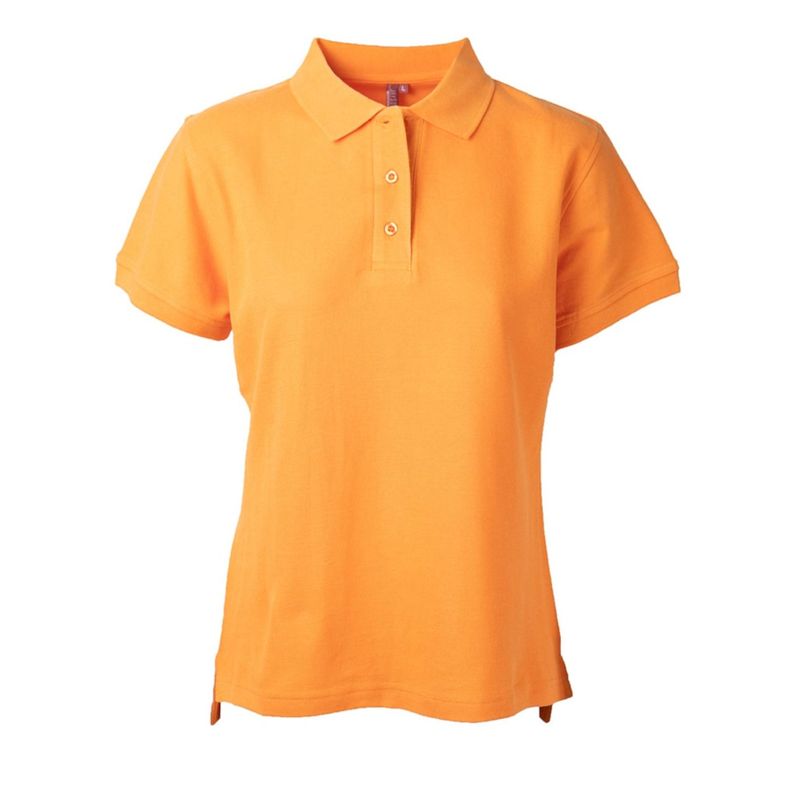 Polera Pique Mujer 80/20 M/C Naranja-0