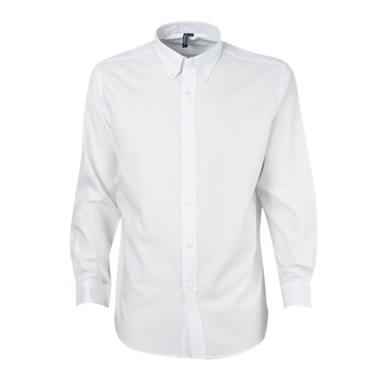 Camisa Oxford B/Suelto M/L Blanco-0