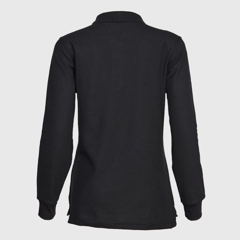 Polera Pique Tc Ml Mujer Negro-2
