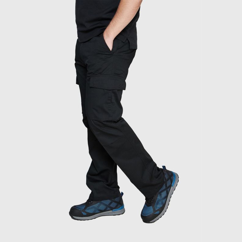 Pantalón Cargo Gabardina T/C Hombre Negro-0