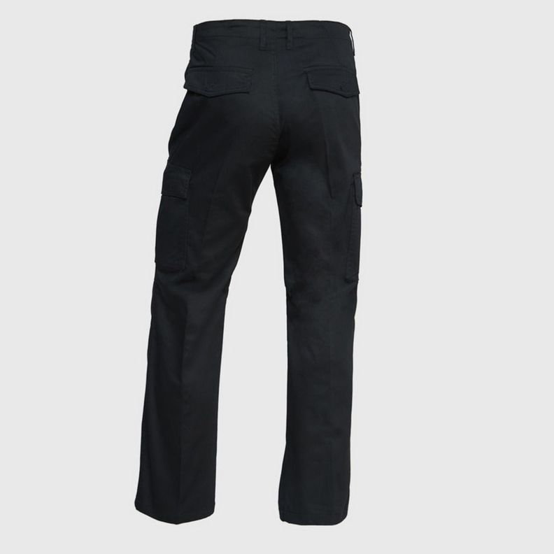 Pantalón Cargo Gabardina T/C Hombre Negro-3