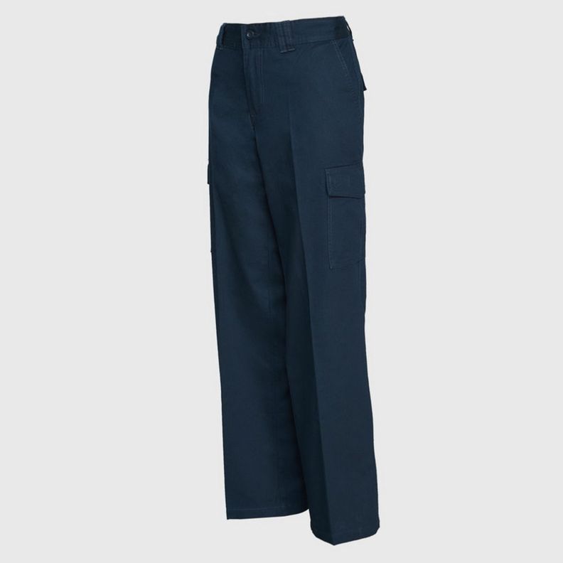 Pantalón Cargo Gabardina Mujer Azul marino-1