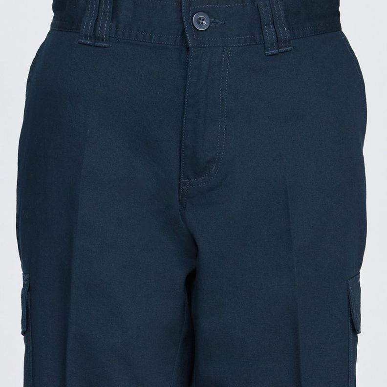 Pantalón Cargo Gabardina Mujer Azul marino-3