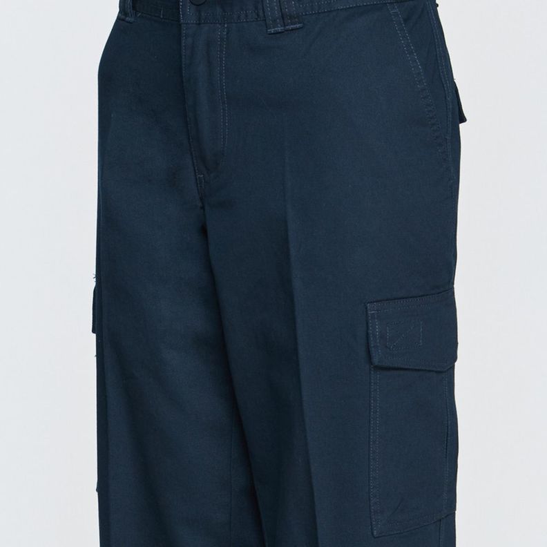 Pantalón Cargo Gabardina Mujer Azul marino-4