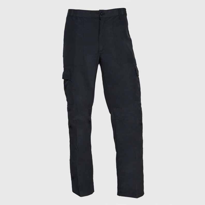 Pantalón Cargo Poplin Cintura Elasticada Negro-1