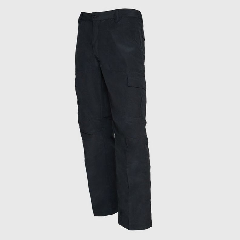Pantalón Cargo Poplin Cintura Elasticada Negro-2