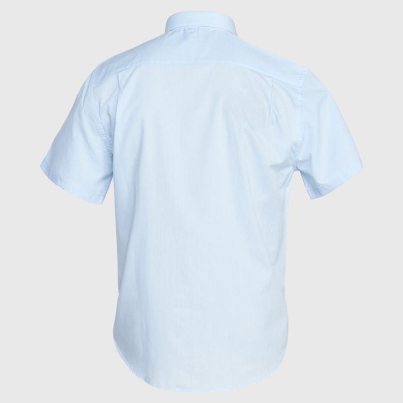 Camisa Trevira  M/C Celeste-1