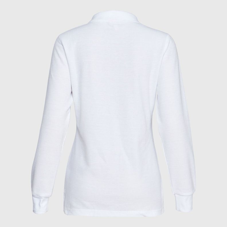 Polera Pique Tc Ml Mujer Blanco-3