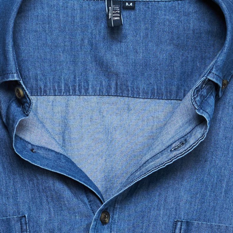 Camisa Denim 2 Bolsillos Azul-4