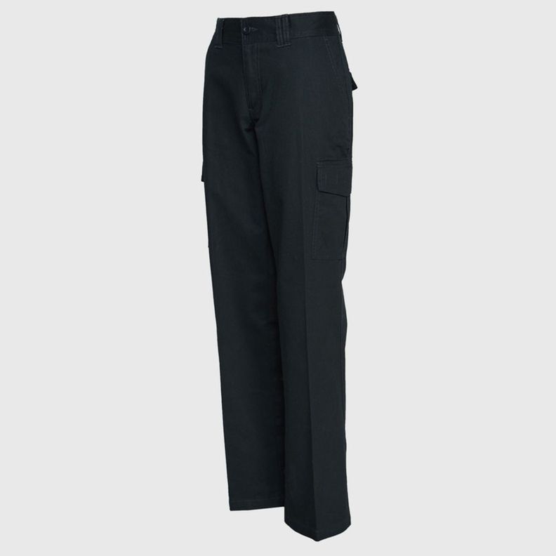 Pantalón Cargo Gabardina Mujer Negro-1