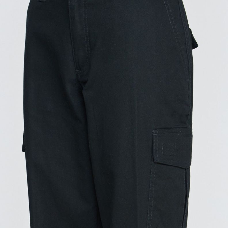 Pantalón Cargo Gabardina Mujer Negro-4