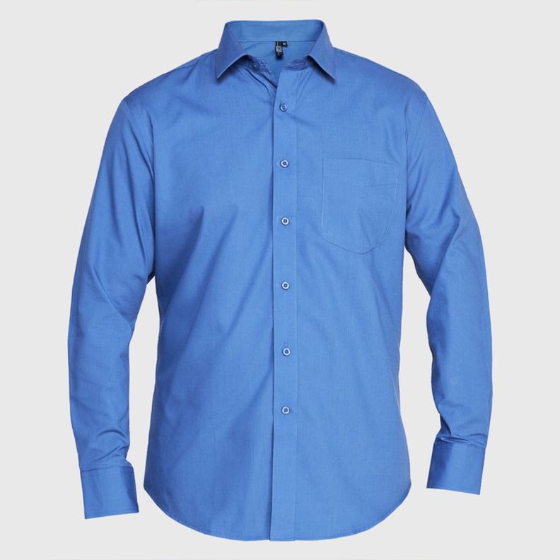 Camisa Trevira  Ml Comfort Celeste-0