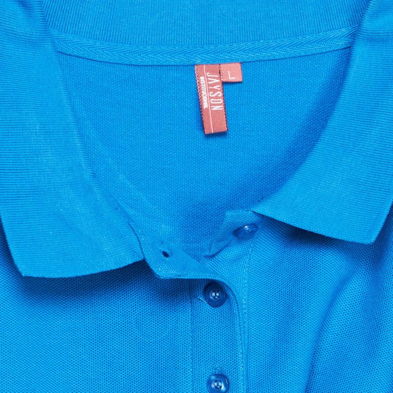 Polera Pique Mujer 80/20 M/C Azul-3