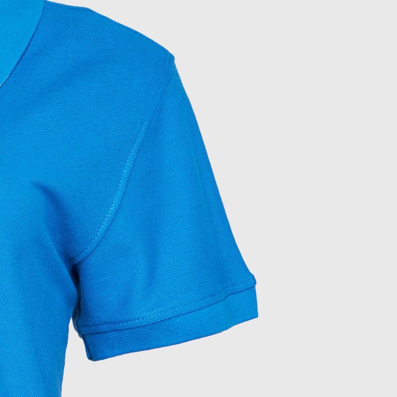 Polera Pique Mujer 80/20 M/C Azul-4
