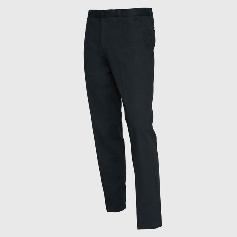 Pantalón Gabardina Hombre S/Pinzas Negro-2