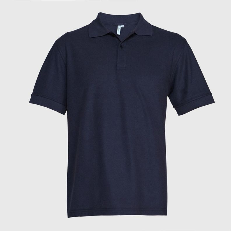 Polera Pique Tc Mc Hombre Azul marino-1