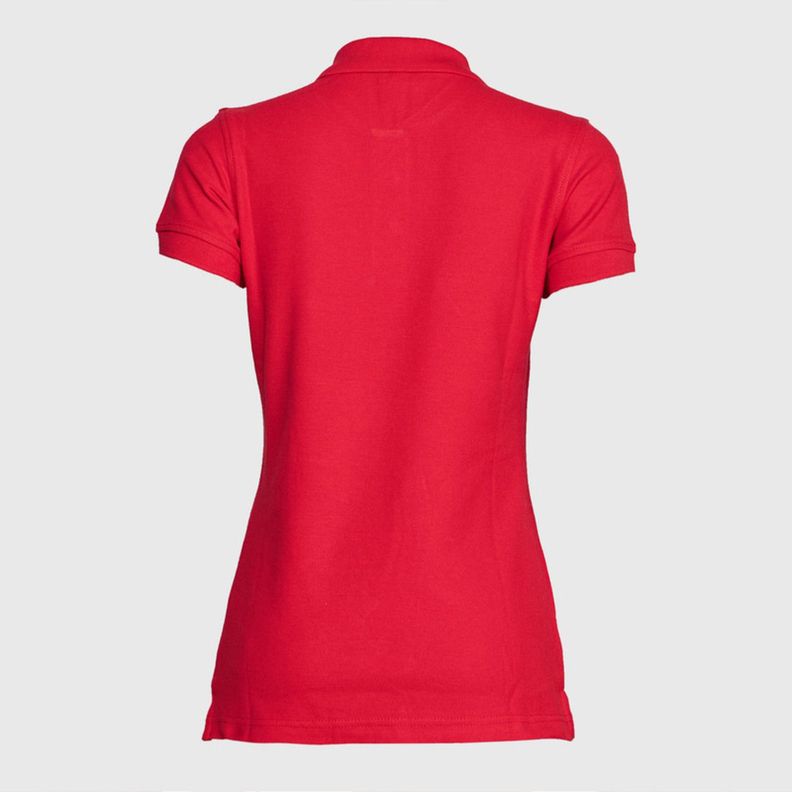 Polera Pique Mujer 80/20 M/C Rojo-3