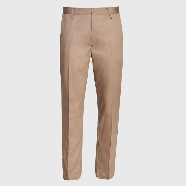 Pantalón Gabardina T/C Hombre Beige-0