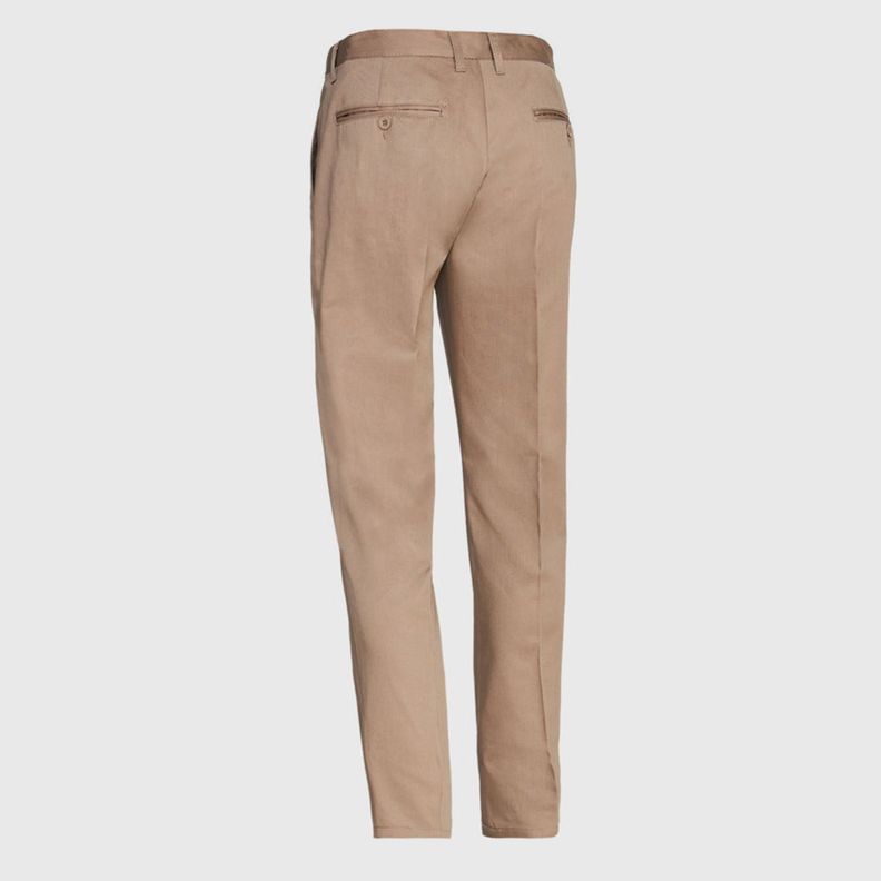 Pantalón Gabardina T/C Hombre Beige-2