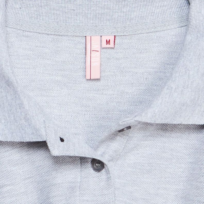 Polera Pique Tc Ml Mujer Gris oscuro-4