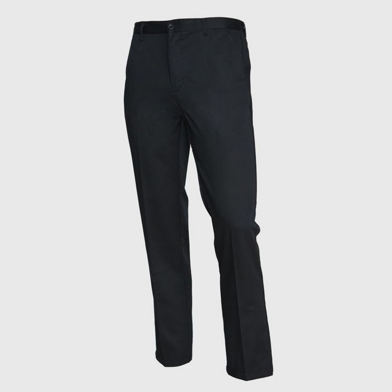 Pantalón Gabardina T/C Hombre Negro-1