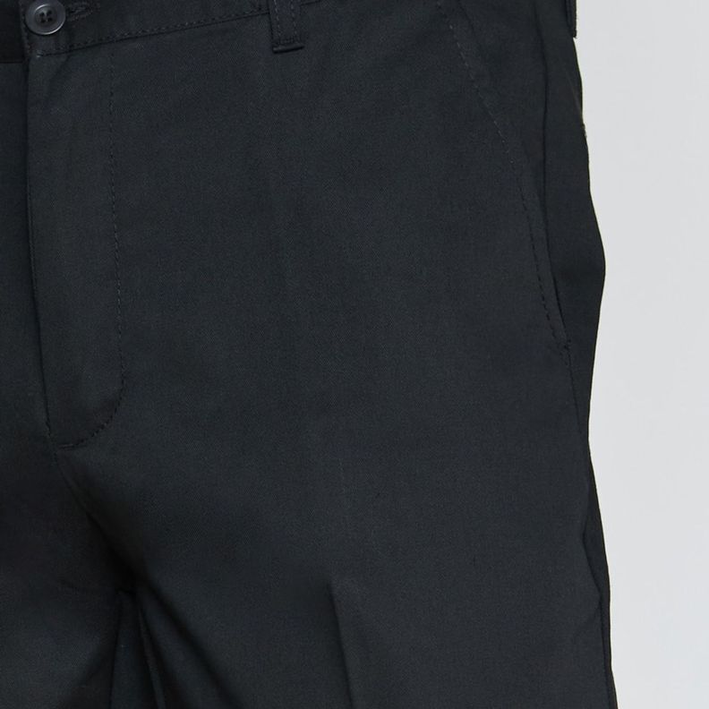 Pantalón Gabardina T/C Hombre Negro-4