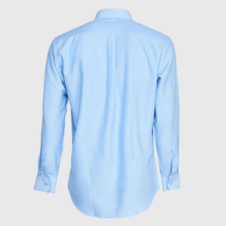 Camisa Oxford B/Suelto M/L Celeste-2