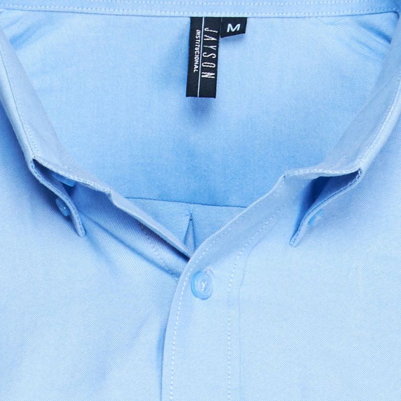 Camisa Oxford B/Suelto M/L Celeste-3
