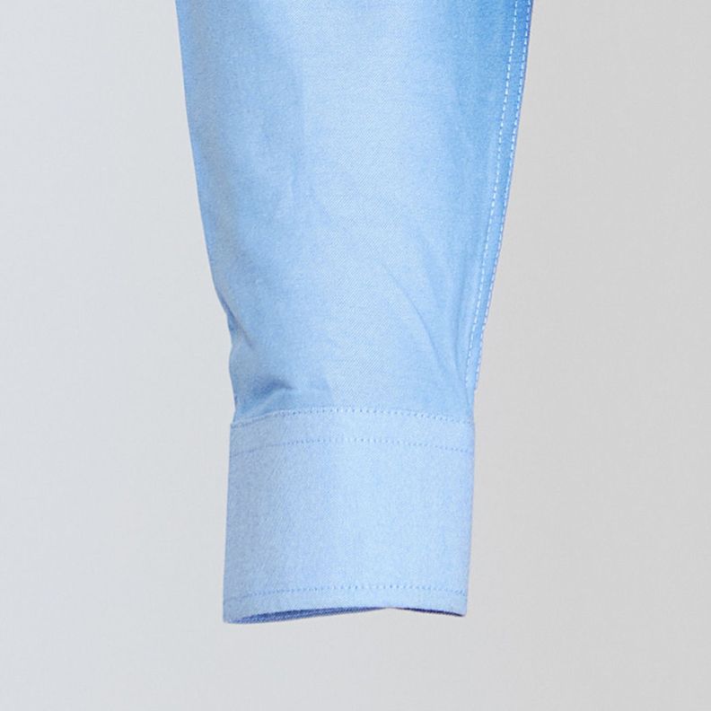 Camisa Oxford B/Suelto M/L Celeste-4