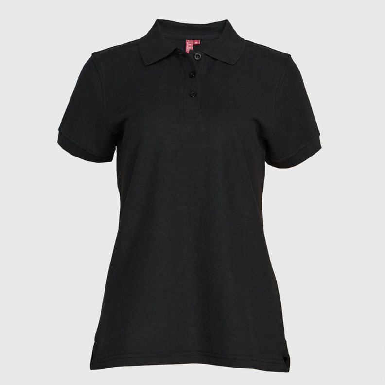 Polera Pique Mujer 80/20 M/C Negro-1