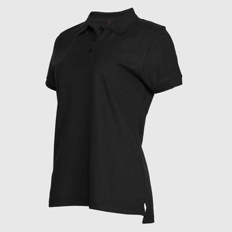 Polera Pique Mujer 80/20 M/C Negro-2