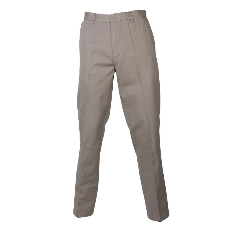 Pantalón Gabardina Hombre S/Pinzas Beige-0