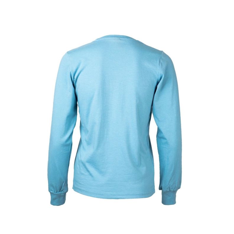 Polera Polo Spandex M/L Mujer Celeste-1