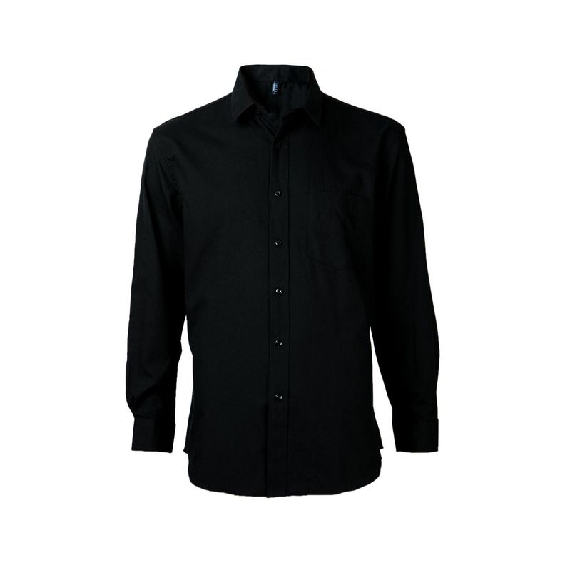 Camisa Oxford B/Pegado Guardia M/L Negro-0