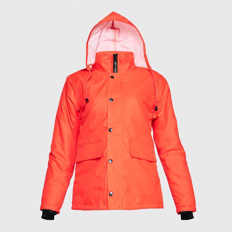 Parka Guardia Alta Visibilidad Mujer Rojo-0