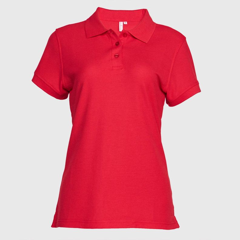 Polera Pique Tc Mc Mujer Rojo-1