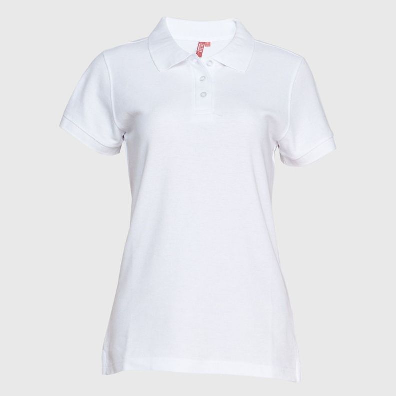Polera Pique Mujer 80/20 M/C Blanco-1
