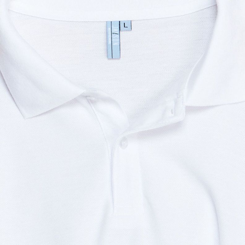 Polera Pique T/C Ml Hombre Blanco-3