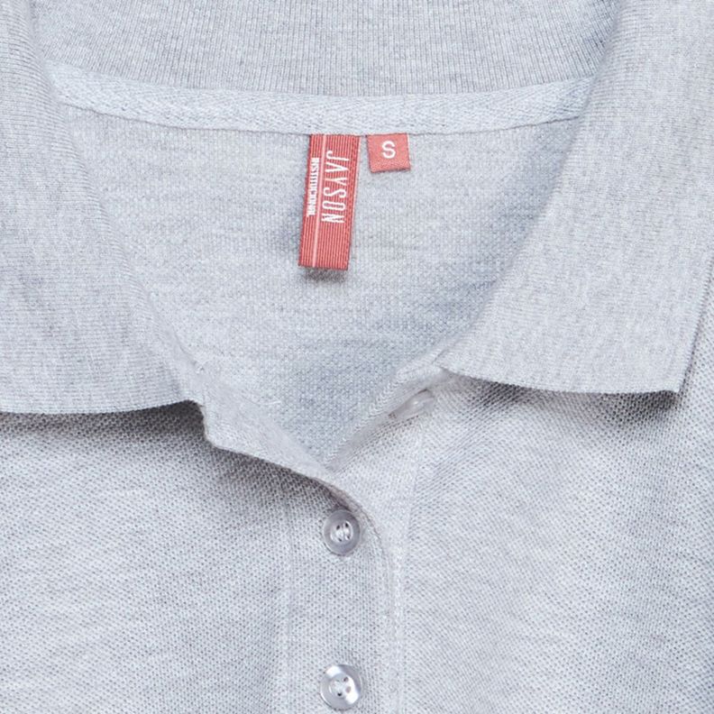Polera Pique Mujer 80/20 M/C Gris oscuro-4