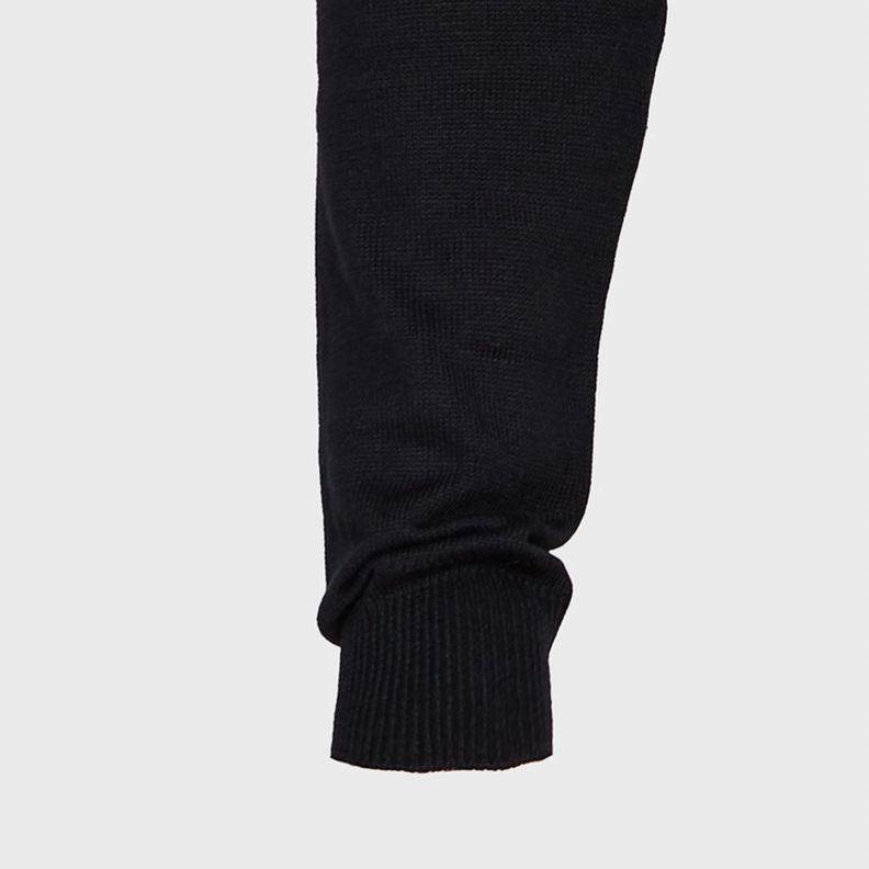 Sweater Cuello V Unisex M/L Negro-4