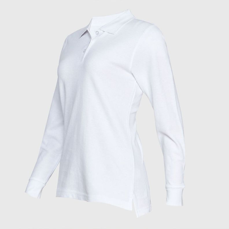 Polera Pique Mujer 80/20 M/L Blanco-2
